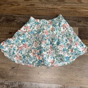 Abercrombie Kids Floral Tiered Skirt Size 7 8 Boho Ruffle Spring